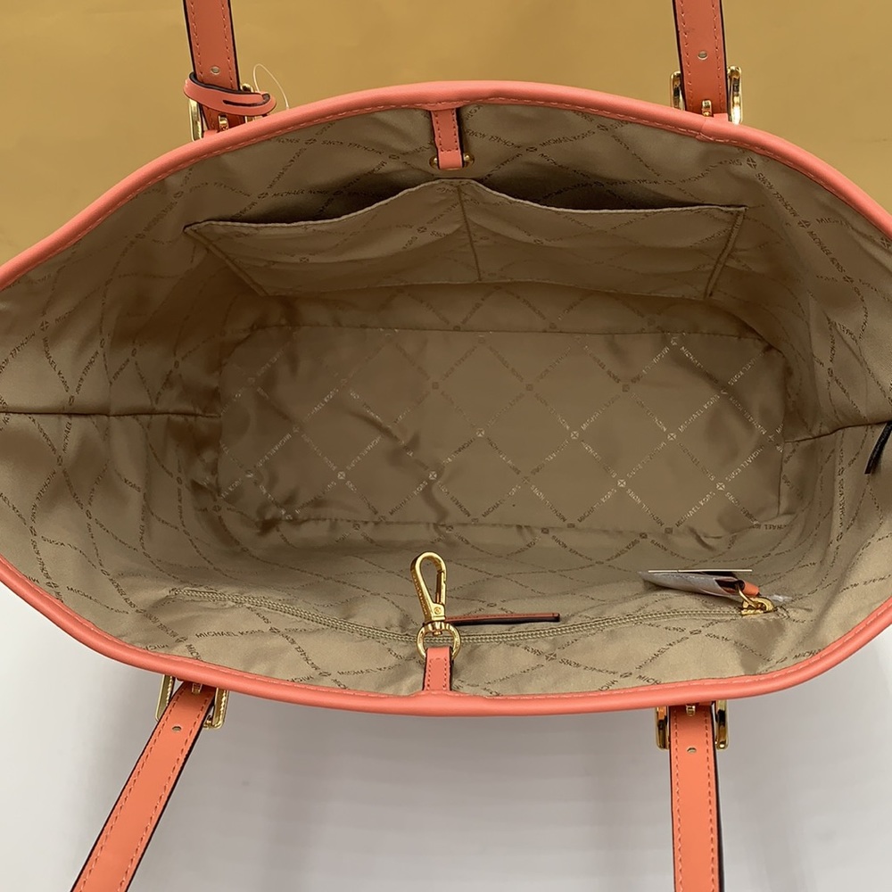 MICHAEL KORS JET SET TRAVEL MEDIUM CARRYALL TOTE SHERBERT MULTI COLOR - Picture 11 of 16
